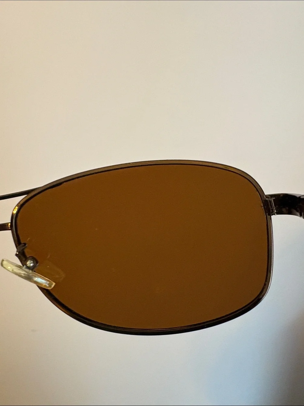 London Fog Marlow Way Brown Polarized Aviator Sunglasses